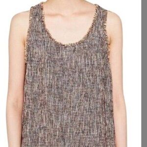 Zara Gray and Brown Boxy Tank Top
